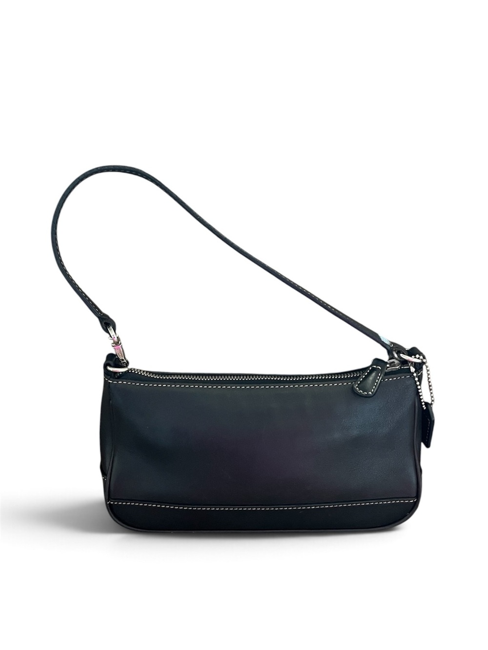 Coach Hamptons Demi Shoulder Bag in Dark Brown Leather